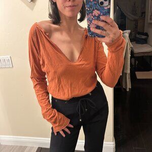 Free People Long Sleeve Bodysuit